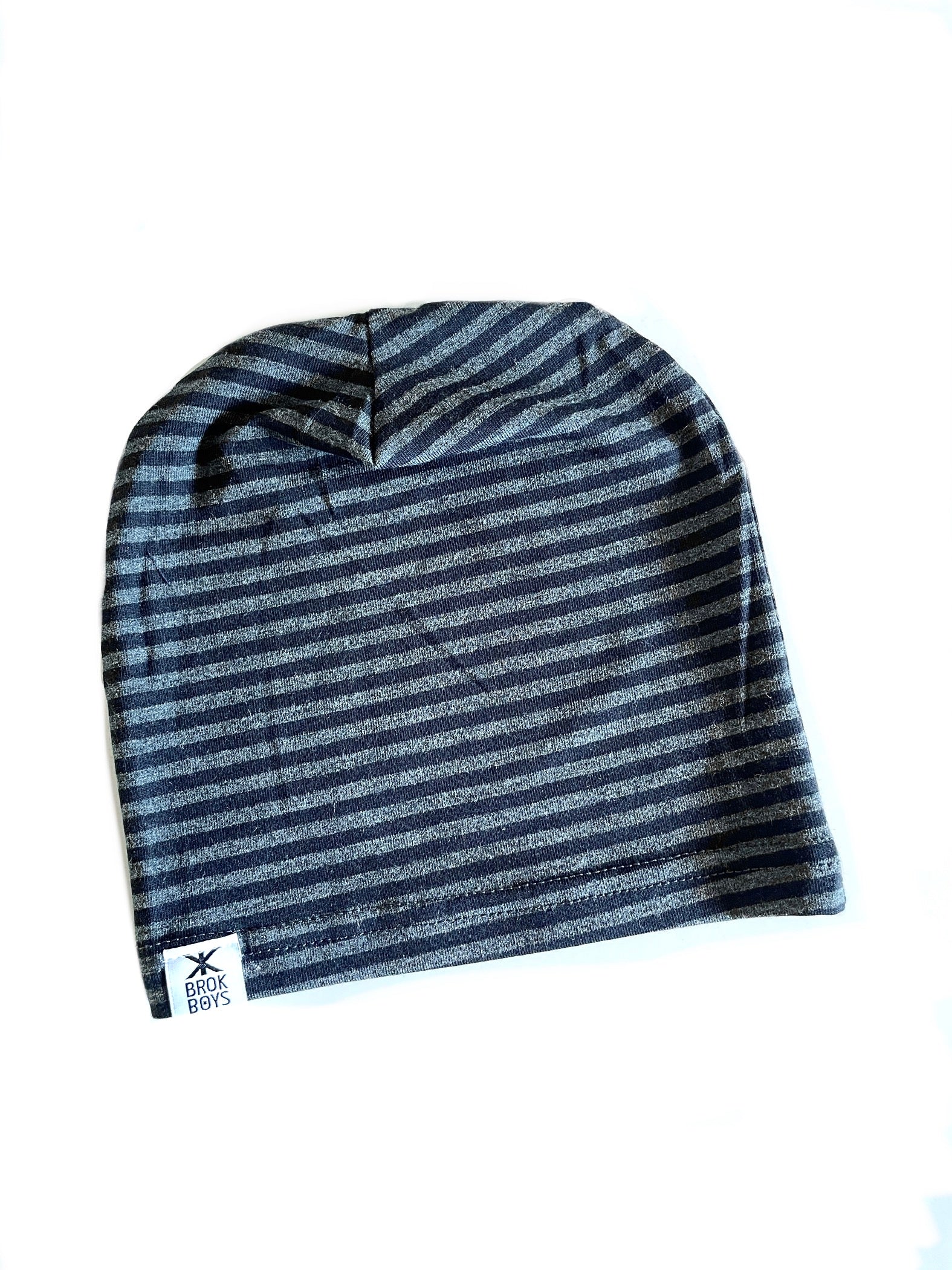 Coal Stripe Bamboo Slouchy Hat