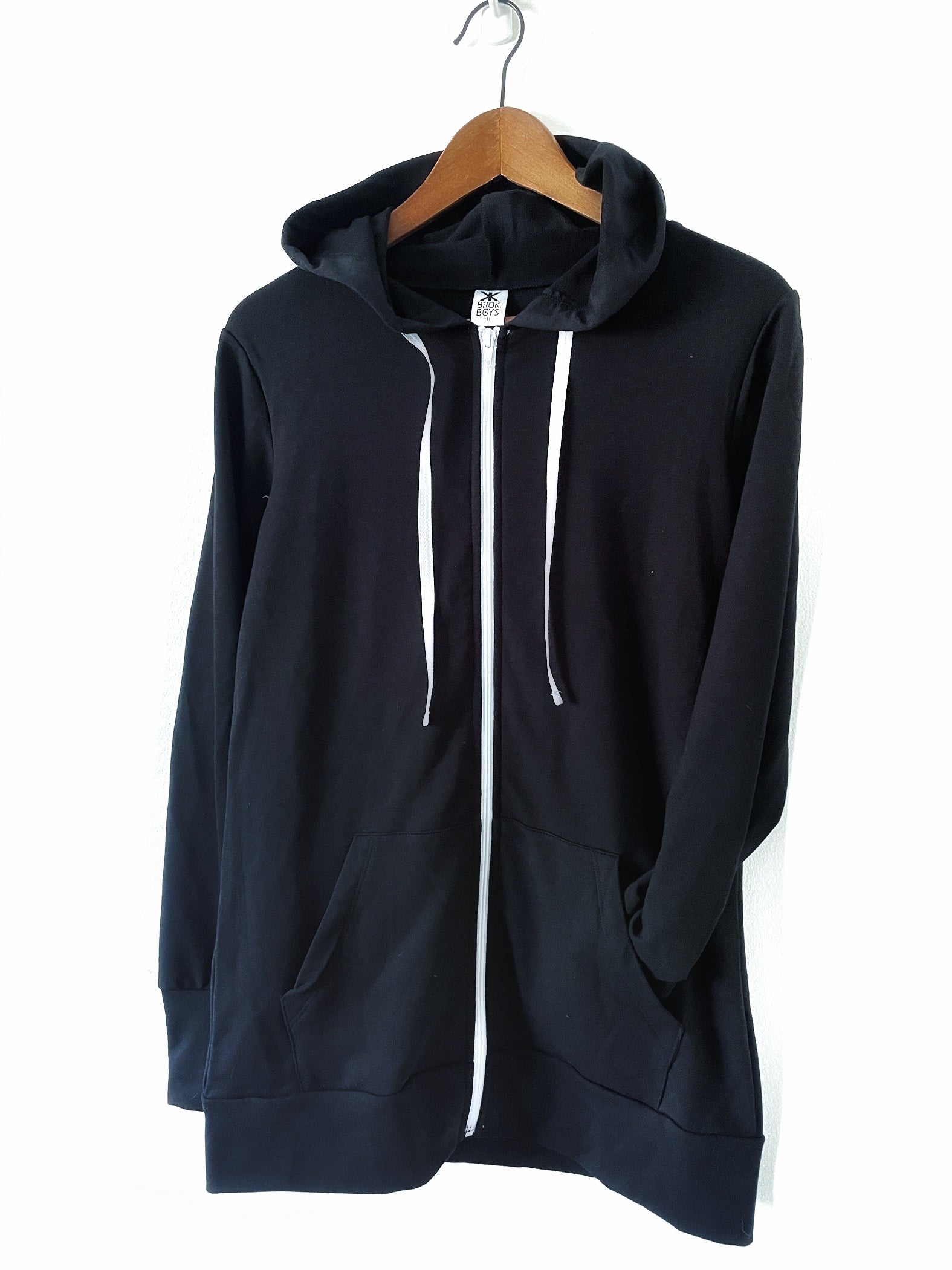 Black Bamboo Terry Zippie XXS->XXXL